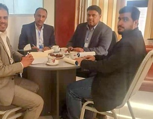 A delegation from the Hadhramaut Research Center for Studies, Training and Community Development at Al-Ahgaff University visited the Arab Center for Preparing International Arbitrators and Experts – Sanaa