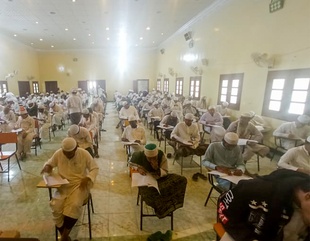 Launching the semester exams in the Faculty of Sharia and Law for the academic year 2021-2022