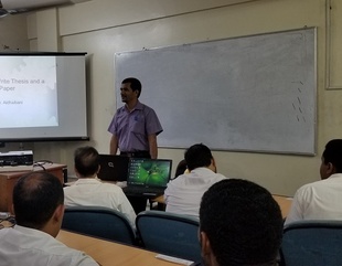 Seminar entitled "How to Write Thesis and a Scientific Paper" at Al-Ahgaff University