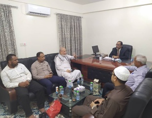 Al-Ahgaff University receives a delegation from the Hadhramaut Center for Historical Studies, Documentation and Publication