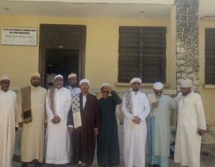 Vice Chancellor of Al-Ahgaff University and his accompanying delegation visit the Mufti of Zanzibar and the Center of East African Scholars