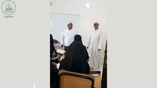 Director of the Office of Al-Ahgaff University in Indonesia on a visit to the Faculty for Girls