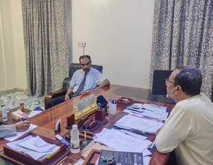 Member of the Council for Academic Accreditation and Quality Assurance of Higher Education on a visit to Al-Ahgaff University